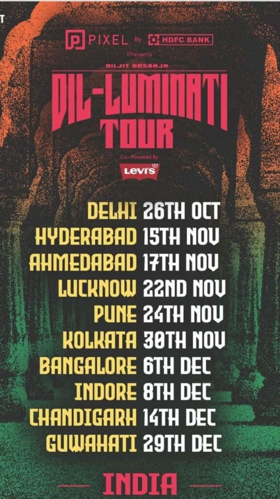 Dil-Luminati tour in India